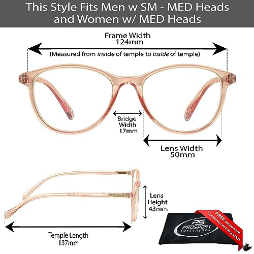Image of proSPORT Multifocal Progressive 3 Magnifications in 1 Lens No Line Computer Gaming Reading Glasses for Men & Women