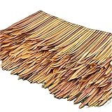合成わら屋根茅葺ランナーロール、人工装飾ヤシわら屋根茅葺メキシコわら屋根茅葺ランナーロール、フェンスパーティー装飾用(50X100CM) (Size : 12 PCS)