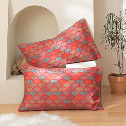 Purefair 100% Cotton Muslin Pillow Shams Set Cover