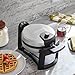 Cuisinart WAF-F30 Round Flip Belgian Waffle Maker, Black/Silver, 1 inch thick