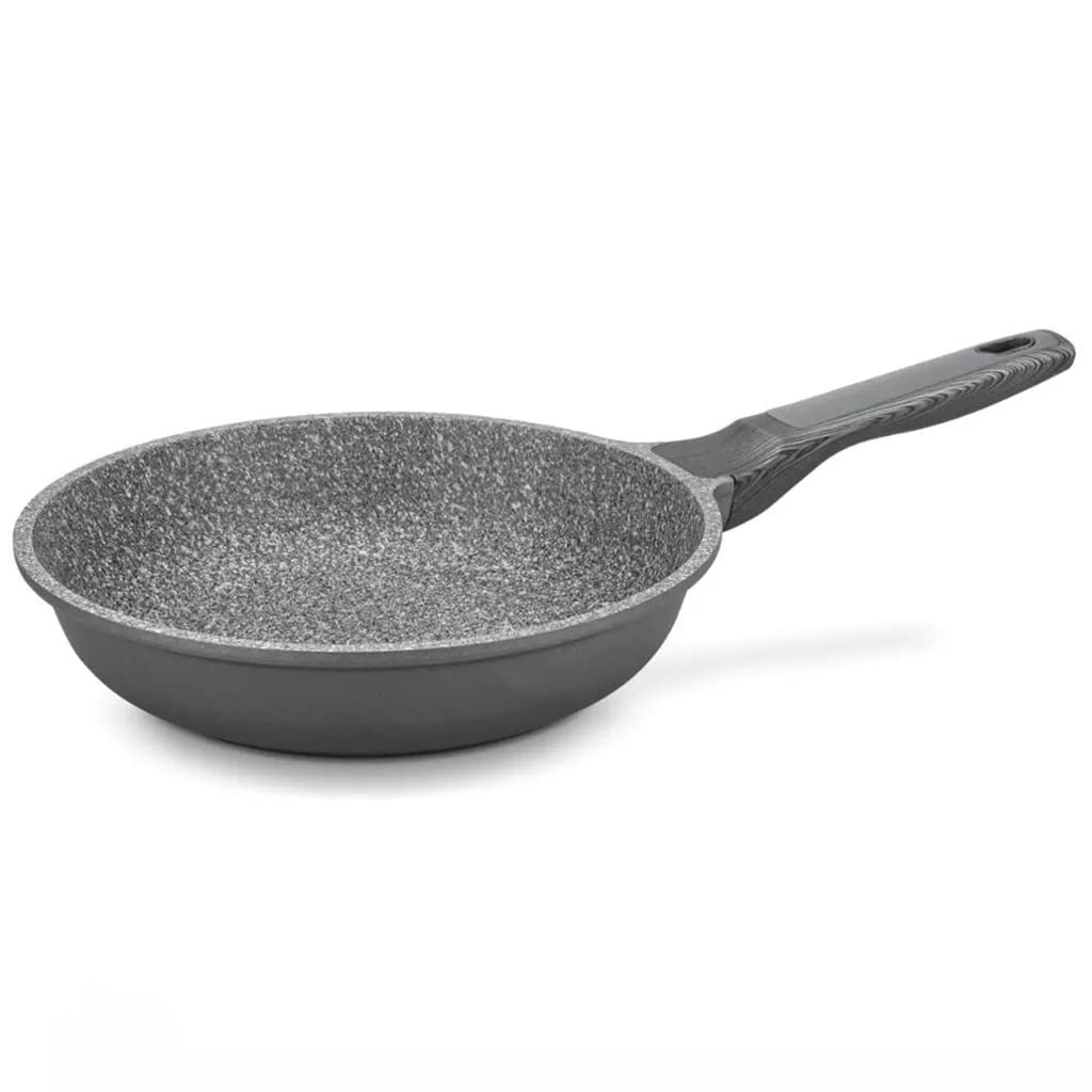 Patelnia z granitową powłoką nieprzywierającą Aluminiowa patelnia indukcyjna z dolnym dnem (kolor: A, rozmiar: 26 cm) (A 26 cm)