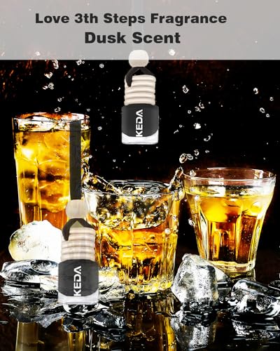 Image of ikeda fragrance Car Air Freshener 4ml Car Scents | 6pcs 45-Days Keep Fragrance | Automotive Hanging Diffuser Bottles | Remove Auto Odor Long-Lasting Fresh Air for Home Deodorize (Dusk, 6pcs)