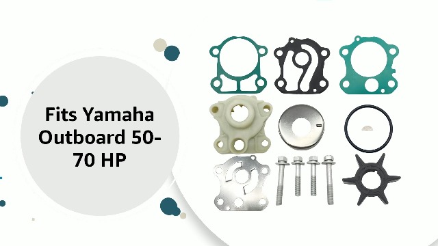 GHmarine 6H3W0078 Water Pump Impeller Kit For Yamaha Outboard Marine 50