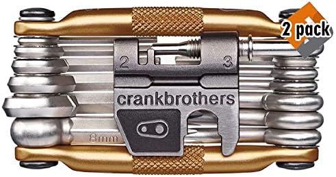 CRANKBROTHERs M19 Bicycle Multi-Tool - Steel Bike Tool, Torx, Hex and Chain Tool Compatible (2 Pack)