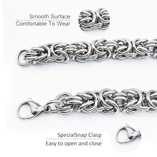 Artisan Crafted Byzantine Bracelet for Women, Hypoallergenic with Secure Clasp3