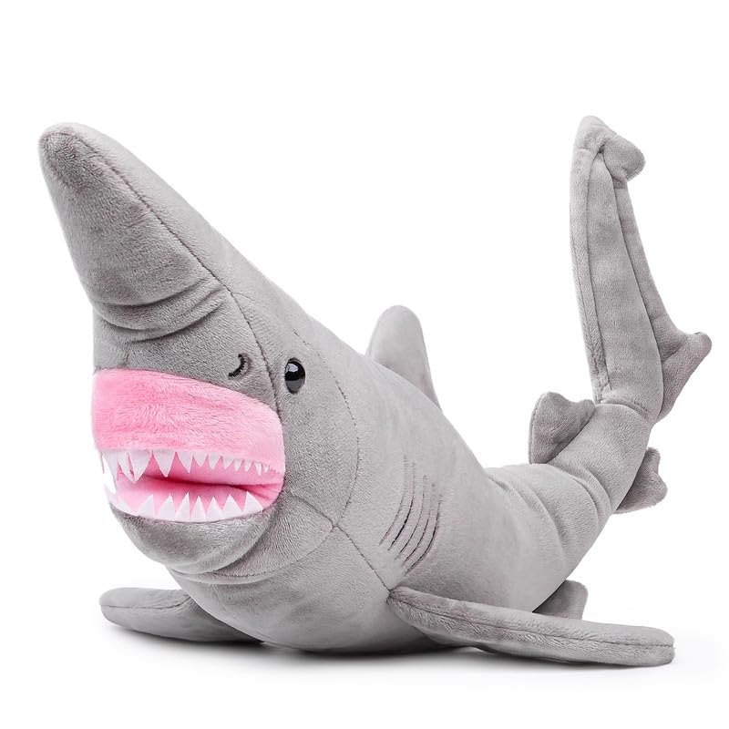 Simulation Goblin Shark Plush Toy, 26.5" Long Lifelike Grey Goblin Shark Stuffed Toys - Image 4