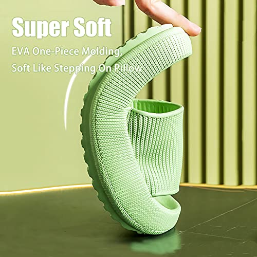 Image of rosyclo Cloud Slippers for Women and Men, Pillow House Slippers Shower Shoes Indoor Slides Bathroom Sandals, Ultimate Comfort, Lightweight, Thick Sole, Non-Slip, Easy to Clean