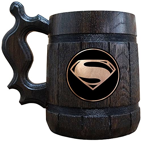 Superman Comics Beer Mug, Superman Stein, DC Comics Fan Wedding Gift, Personalized Stein, Gifts For Him, Superman Custom Gift for Men