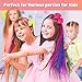 MSDADA 10 Color Hair Chalk for Girls - Hair Chalk Comb Kids Temporary Hair Color Dye - Teen Girl Gift Hair Stuff Accessories Makeup Kit Christmas Gifts Toys for Girls Age 6 7 8 9 10 11 12 13 Year Old