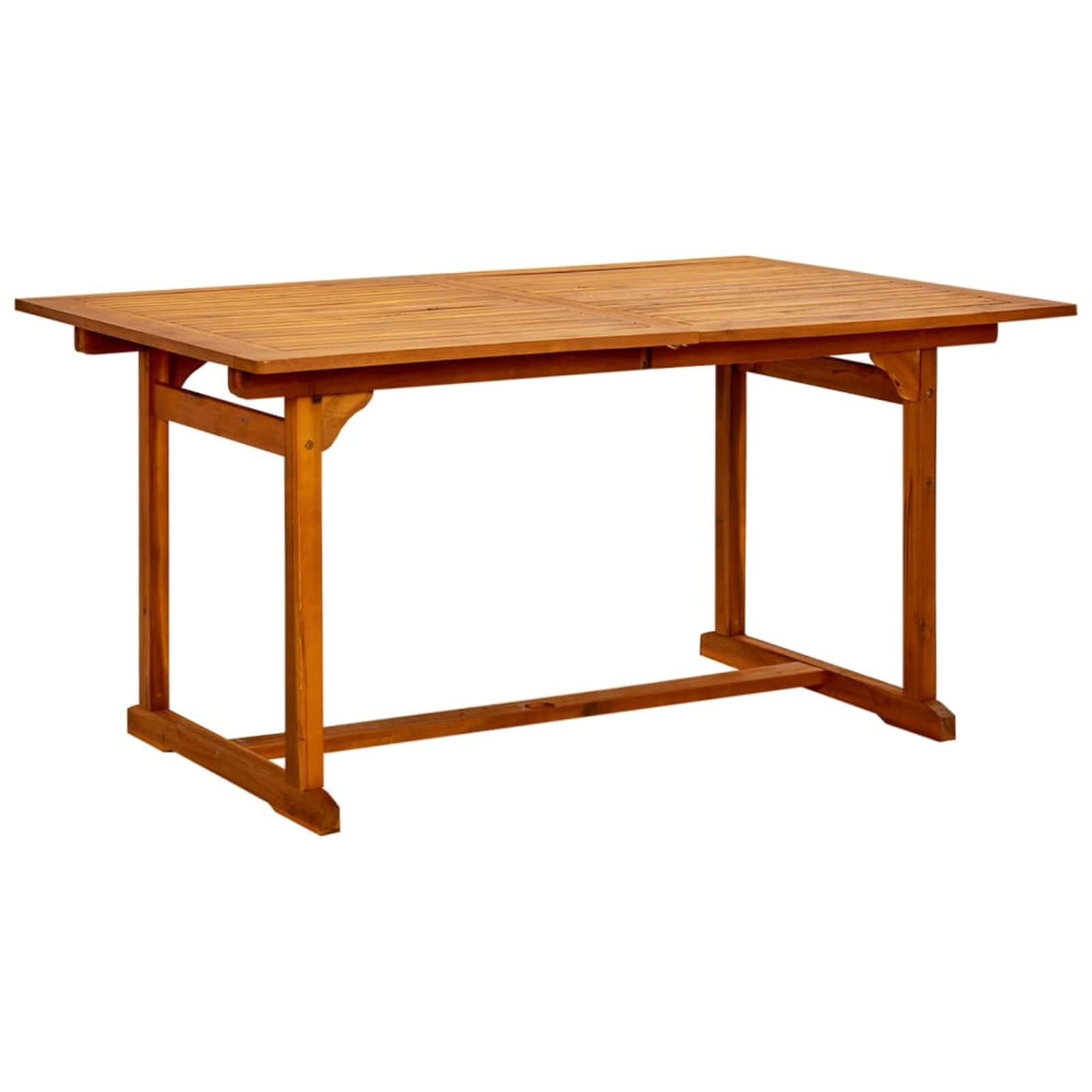 Tavolo da Giardino in Legno, Tavolo Esterno, Tavolo da Giardino Allungabile, Tavolo da Pranzo per Esterni Massello Acacia (150-200) x100x75cm