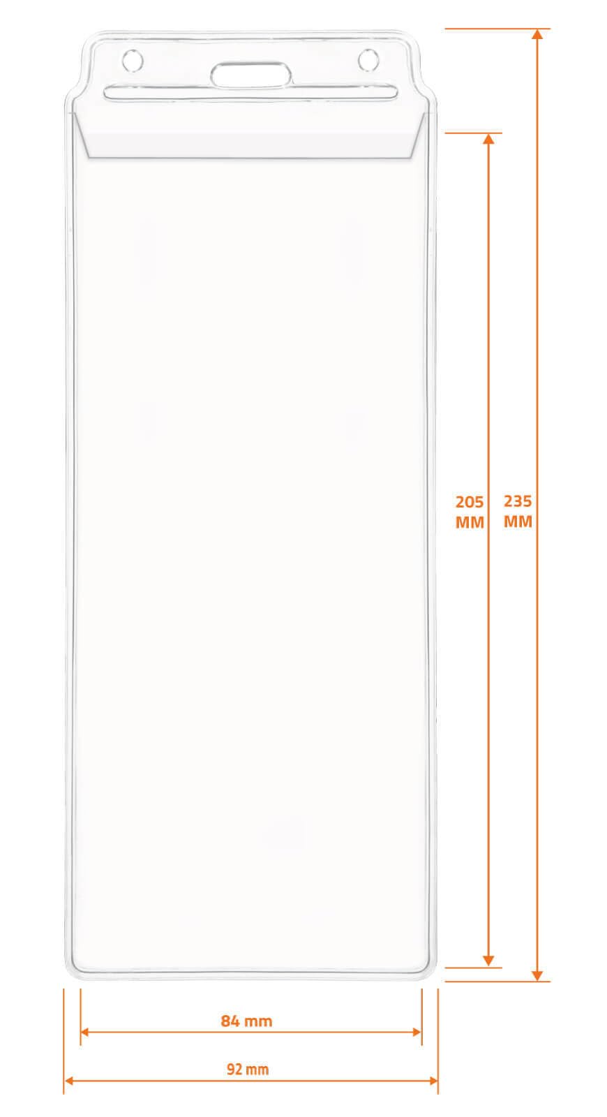 Konzert Ticket Hülle für Konzertkarten und Konzerttickets von Eventim 84 x 205 mm [100 Stück] Ausweishülle für Sportveranstaltungen Tickets