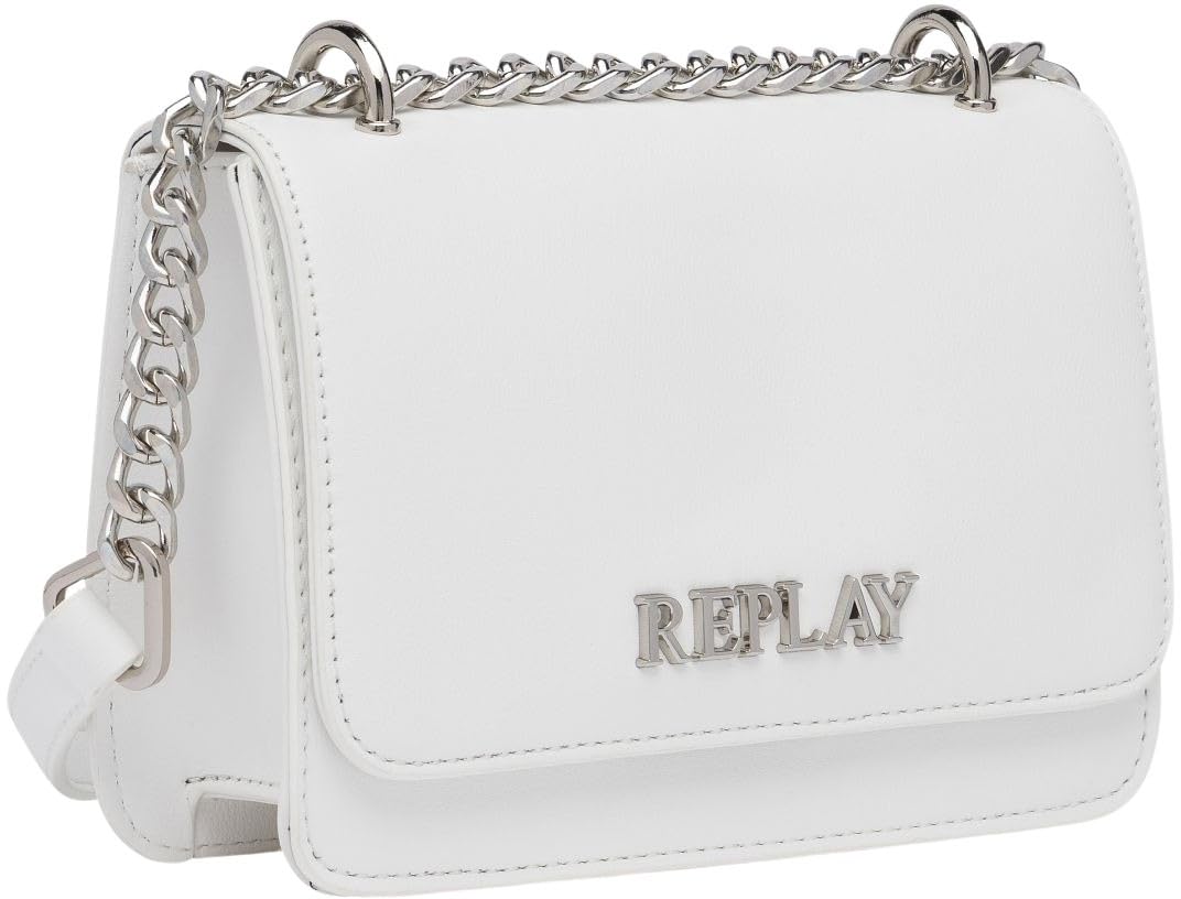 Replay Maschera Protettiva Donna In Tessuto EVOFLEX™ Riciclato – Bianco, Taglia Unica - 4