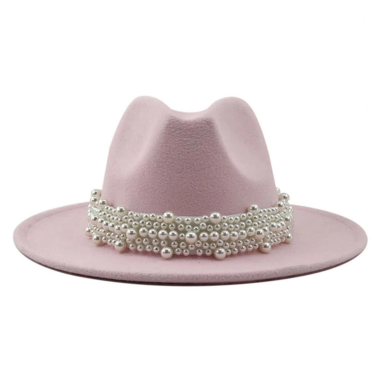 Cappello da donna in feltro di lana Panama Trilby formale cappello casual Jazz Fedora cappelli