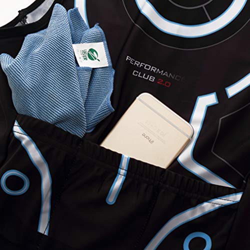 WeimoMonkey Terno masculino triatlo acolchoado compressão corrida ciclismo skinsuit preto G