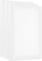 Vista 9 de PATIKIL Paneles de lienzos de pintura para pintura, paquete de 3 paneles cuadrados de madera de 4 x 4 pulgadas, paneles de arte en blanco estirados