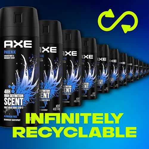 AXE Phoenix Deodorant Body Spray Rosemary 48H Protection, 113g, 4-Pack — view 6
