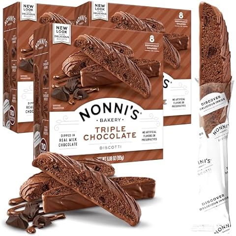 Nonni's Triple Chocolate Biscotti Italian Cookies Cover