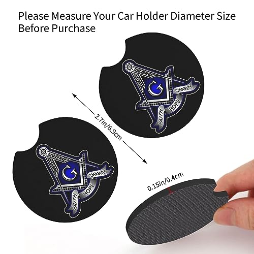 2 Piezas Inserciones Premium para Portavasos de Auto miniatura 3