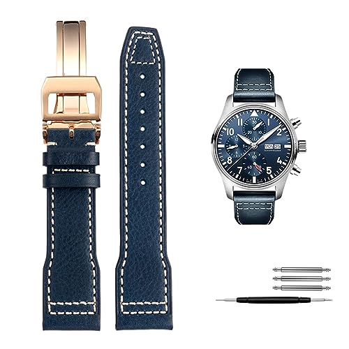Bracelet de montre en cuir italien 20mm pour IWC Big Pilot