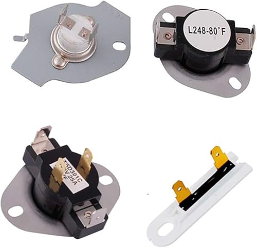 279769 Kit de corte térmico para secadora, termostato de secadora 3387134 y fusible térmico de secadora 3392519 para secadora Whirlpool Kenmore
