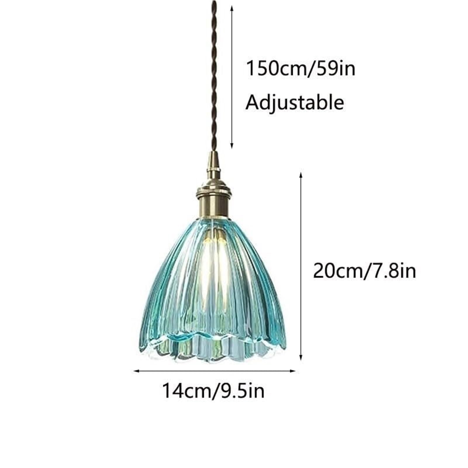 Lámpara colgante de cristal de latón japonés nórdico, iluminación colgante, accesorio de techo, acento creativo for baño, vestidor