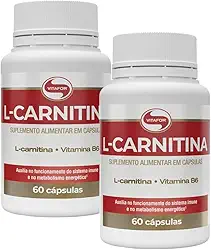 Kit 2 L-Carnitina + Vitamina B6 Vitafor 60 Cápsulas