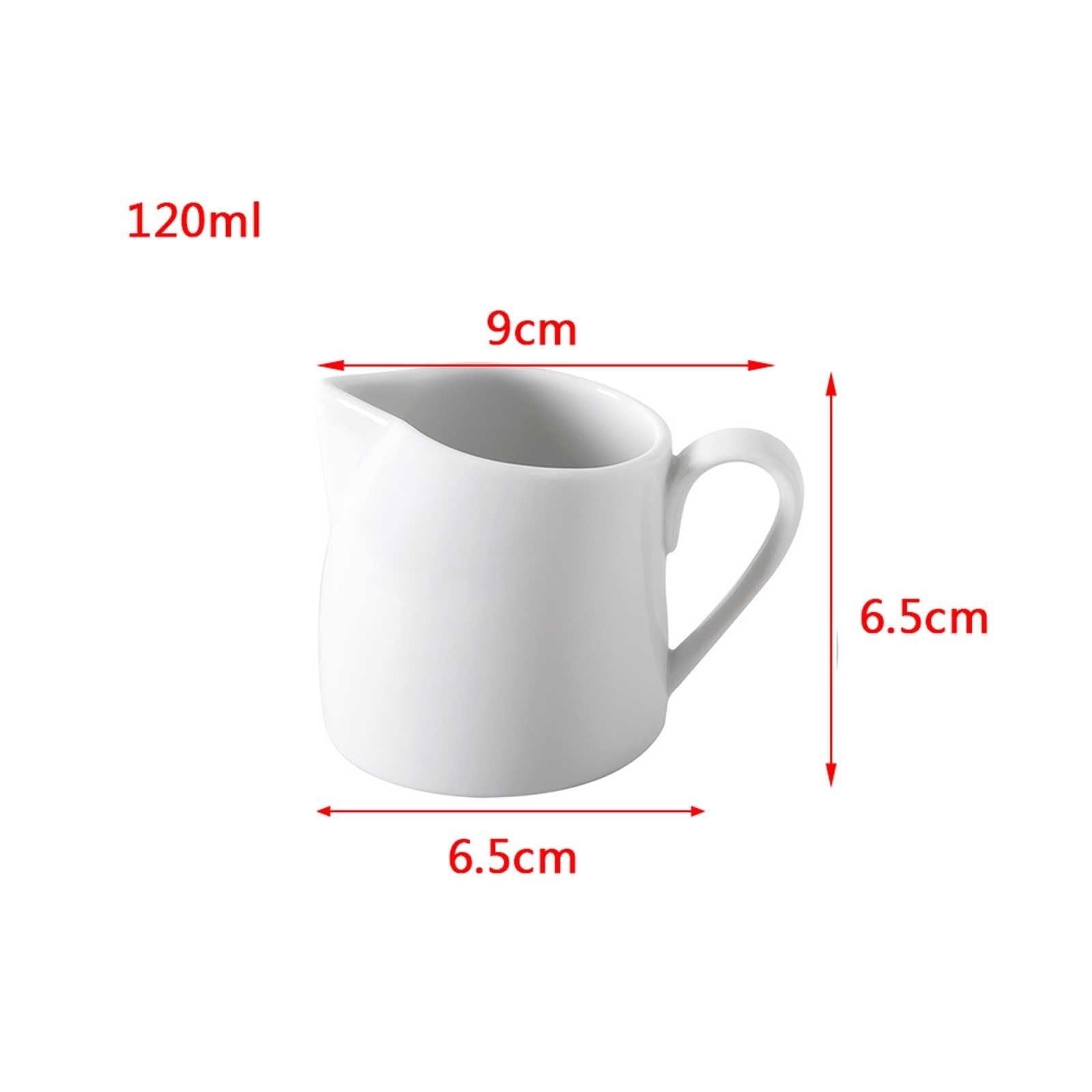 Sauciere Sauciere aus Porzellan mit großem Ausguss und weniger Tropfen, weiße Sauciere, 4 oz/5,1 oz Saucierenständer(120ml)