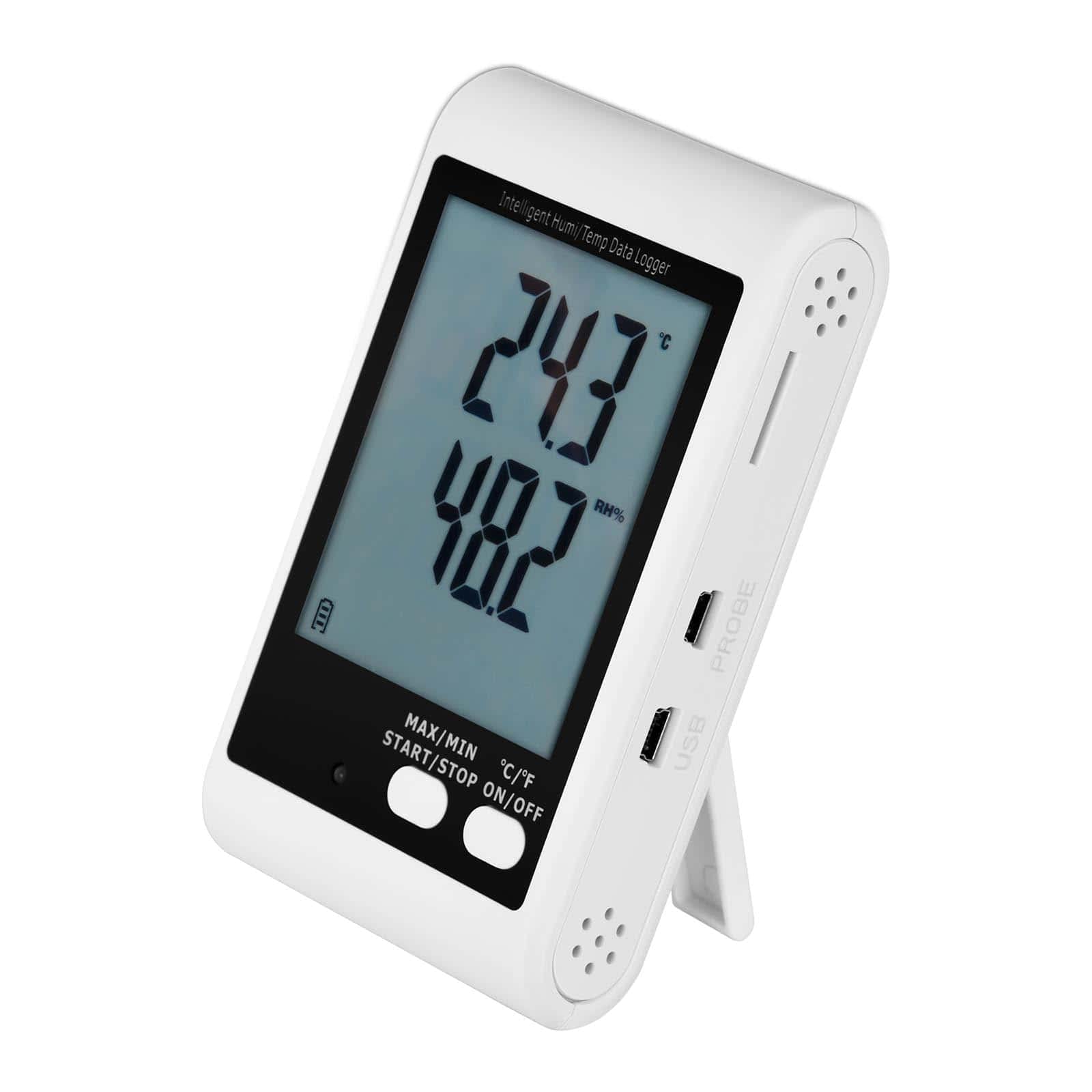 Steinberg Systems Data Logger Para Temperatura y Humedad Datalogger SBS-DL-123E (LCD - de (-40) a +125 °C - de 0 a 100% rH, Sensor externo)