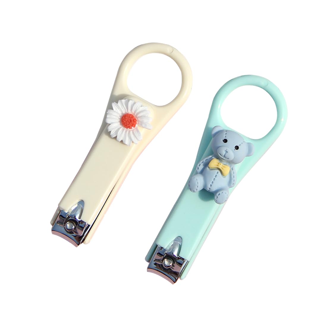 GXGM 2 Pezzi Tagliaunghie per Neonati e Bambini Tagliaunghie In Acciaio Inossidabile Di Alta Qualità Design Della Lama Curva Sharp Non Danneggia L'Armatura Cura delle Unghie e Manicure