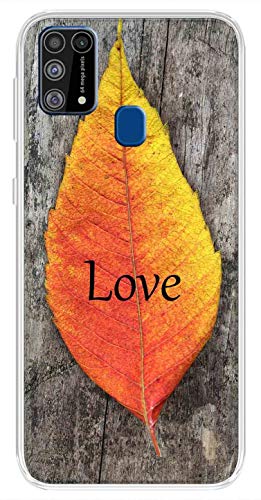 Image of Amazon Brand - Solimo Designer Multicolor Maple Leaf Love Design Printed Soft Back Case Mobile Cover for Samsung Galaxy M31 / M31 Prime / F41