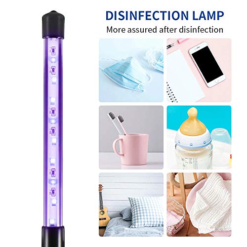 MACHSWON LED Handheld Germicidal Ultraviolet Lamp 3W USB Power UV Sterilization Light Bar for Hotel Home Bathroom Kitchen Toilet Bedroom