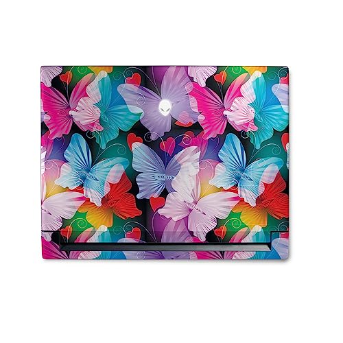 Image of MightySkins Skin Compatible with Alienware M18 R1 (2023) Full Wrap Kit - Prismatic Butterflies | Protective Durable and Unique Vinyl Decal wrap Cover | Easy to Apply & Change Styles | Made in The USA