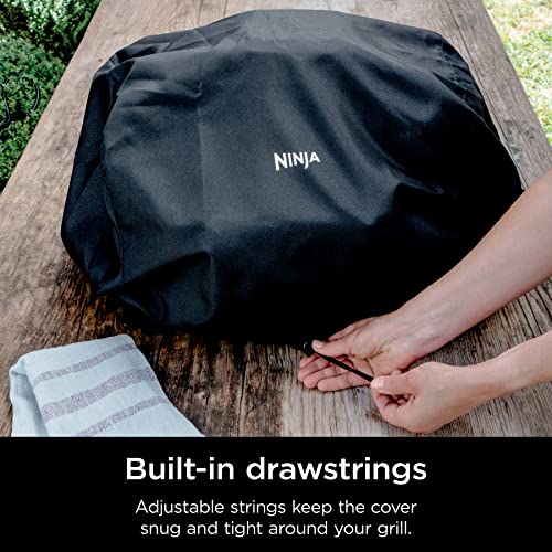 Ninja Premium Outdoor Cover | Compatible with Woodfire Grills (Original Model) | Water-Resistant | Anti-Fade Fabric | Lightweight | Black | 19'' x 24'' x 13' | XSKCOVER by Ninja - Used condition - Image 5