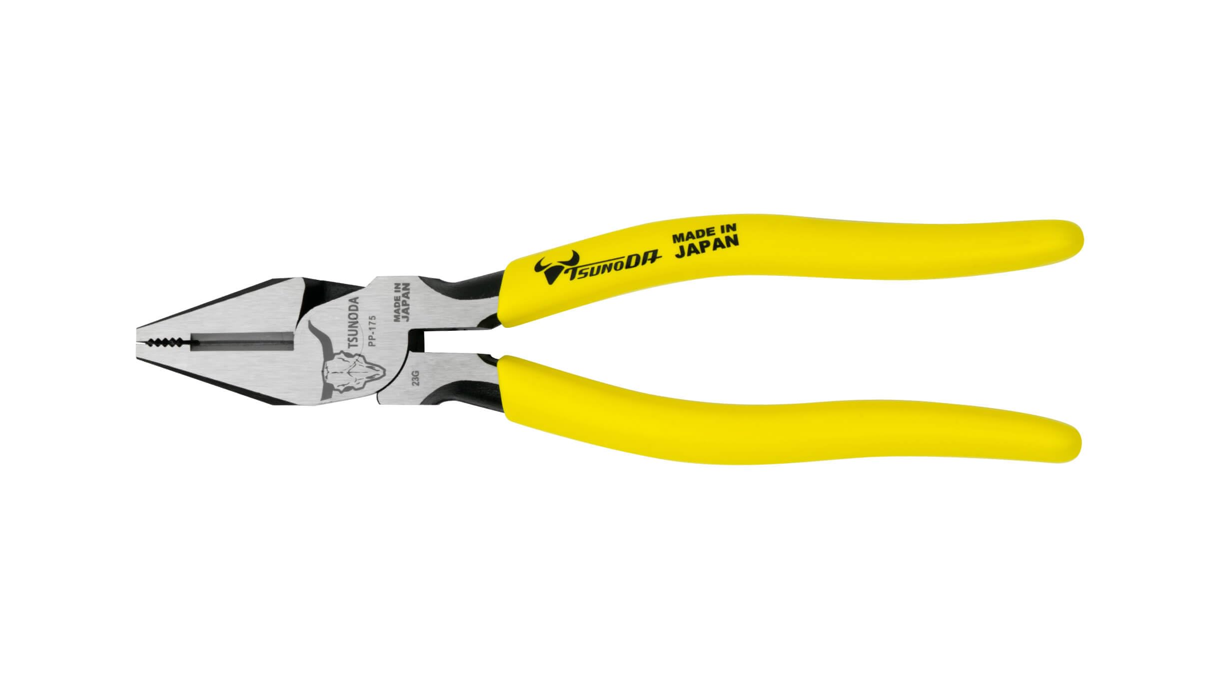 Tsunoda PP-175, High-Leverage Linemans Pliers 7-inches (175mm)