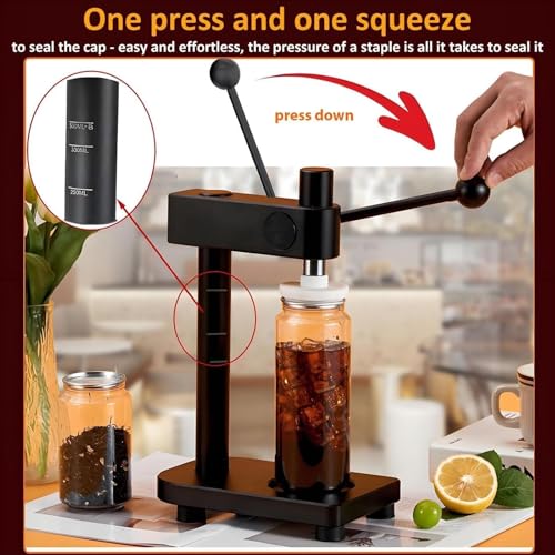 Scelleuse de bouteilles manuelle pour conserver jus frais et bocaux de bière