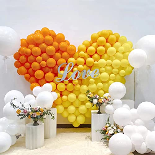 Image of 200pcs Yellow Balloons 5 Inch, Small Mini Latex Balloons for Party Birthday Baby Shower Anniversary Festival Arch Garland Decoration