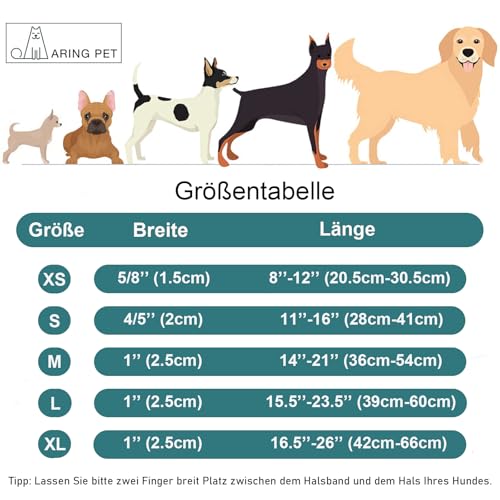 ARING PET Halloween Hundehalsband, Niedlich Kürbis Hundehalsband mit Schnellverschluss aus Kunststoffschnalle, Bequemes Grün Baumwoll Halsband für Jungen und Mädchen Hunde
