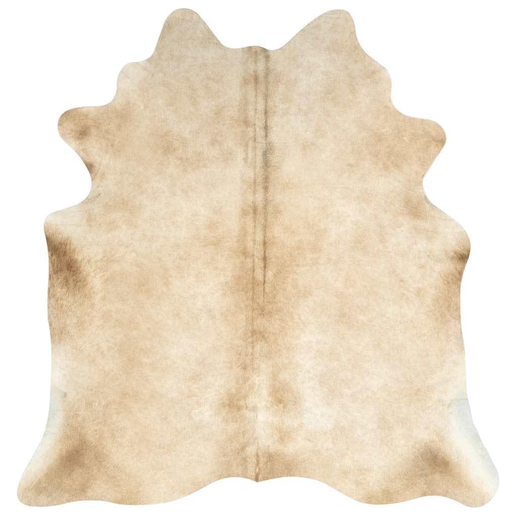 Tapis en Peau de Vache véritable Beige 180x220 cm pour Salon Chambre ou Bureau Style bohème scandinave Vintage avec Texture Douce et Facile à Nettoyer
