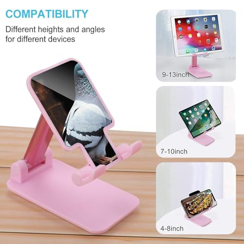 Support de téléphone portable ajustable et compact avec design Pigeon unique