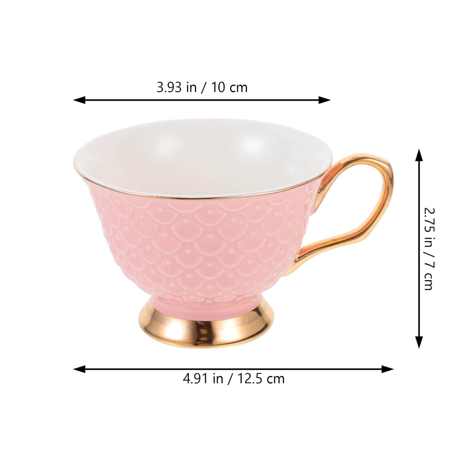 Kichvoe Lot De Tasses à Café Céramique Avec Soucoupe Tasses à Expresso Pour Maison à Cappuccino Multifonctionnelles