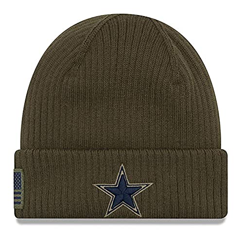 Authentic Collection Cowboys Dallas Cold Weather Cuffed Knit Beanie Cap Hat One Size Fit Most