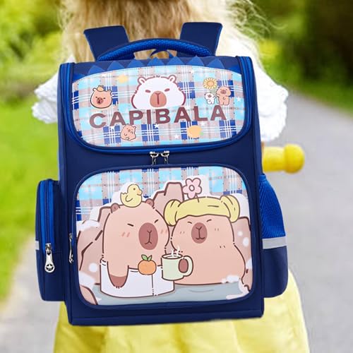 Sac à dos Capybara imperméable à grande capacité pour l'école