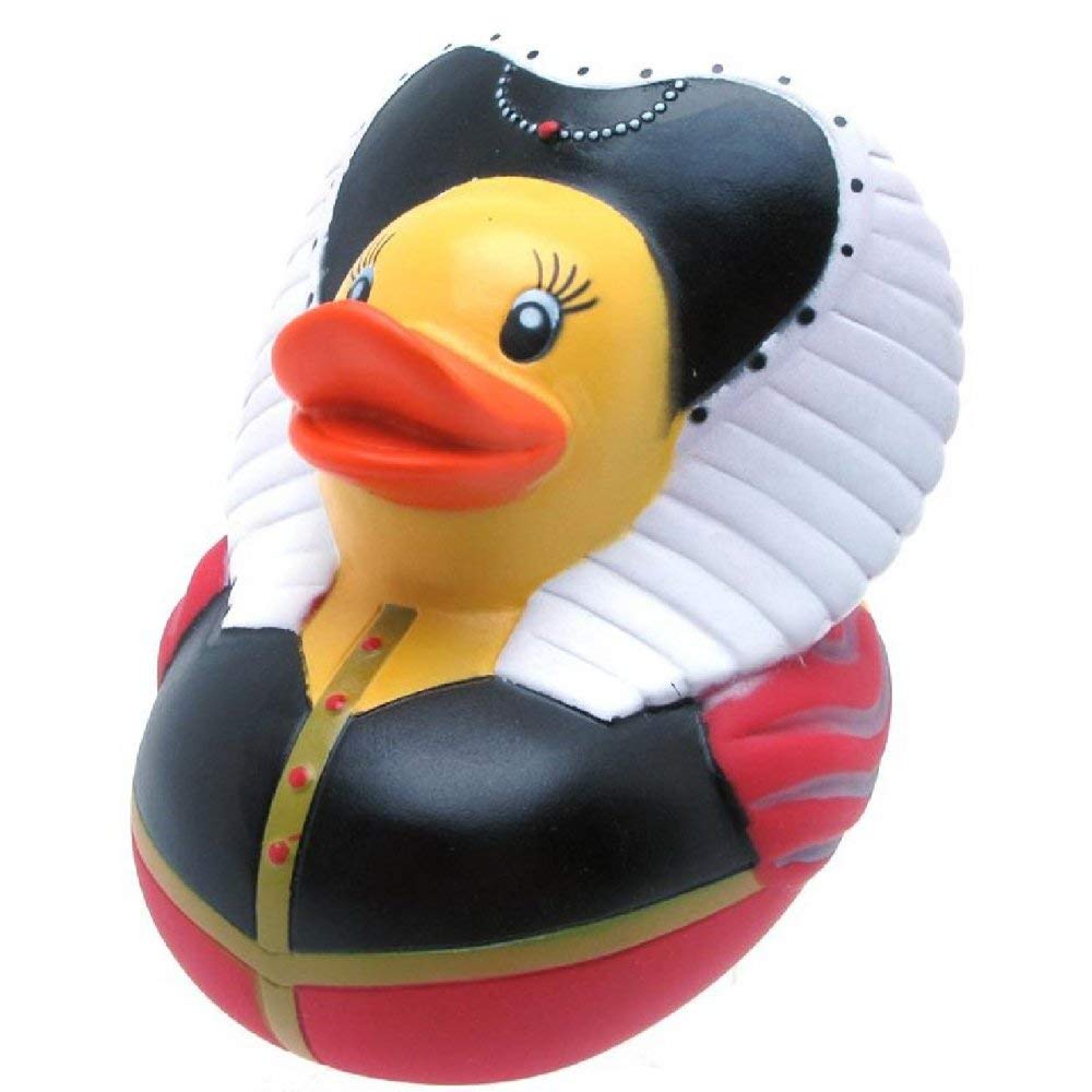 NEW LARGE FLOATING BATH RUBBER DESIGNER DUCK FUN GIFT QUEEN YARTO