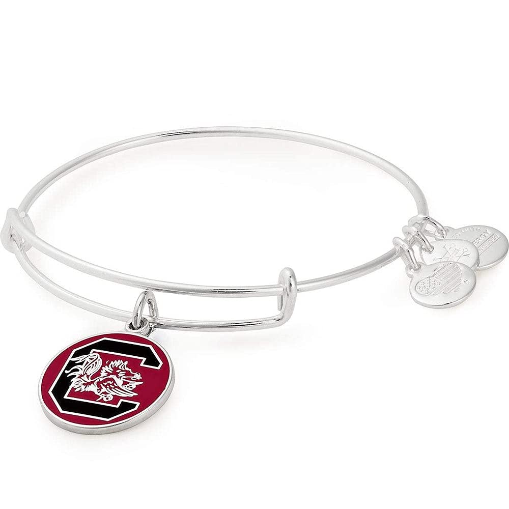 Alex and Ani Collaborations Expandable Bangle for Women, Collegiate Charms, Shiny Finish, 2 to 3.5 in