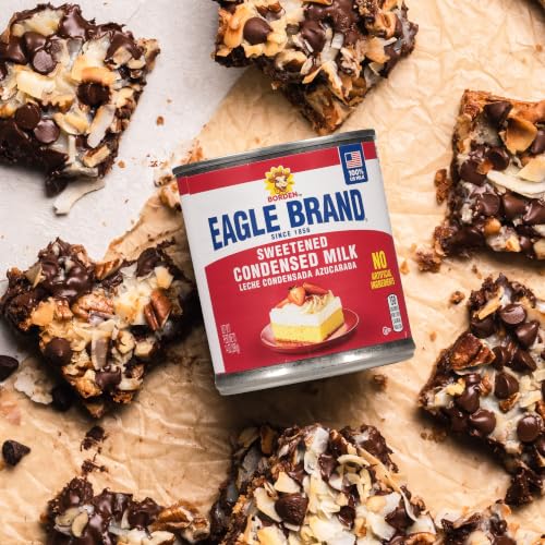 Image of Eagle Brand 14oz Sweetened Condensed Milk, Great for Flan, Cooking, Baking, Drinks, Dessert, Ice Cream, No Artificial Ingredients, Gluten Free, Rich Creamy Flavor, rBST-Free, Kosher-Dairy