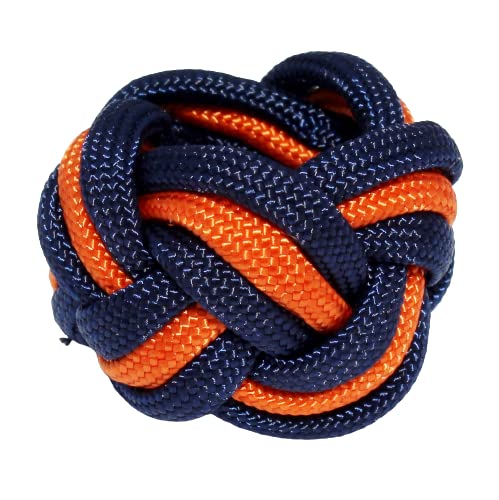 Handmade Neckerchief Slide Woggle for Scouts for Lion Tiger Wolf Bear Webelos Paracord Turks Head Knot by KNOTS SO FAST (Tiger)