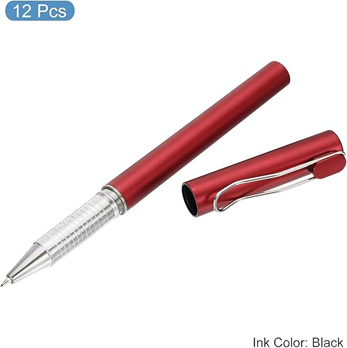 Miniatura 8 de PATIKIL Bolígrafos de gel de tinta negra de 57 pulgadas paquete de 12 bolígrafos de punta fina de 0020in suministros de oficina de escritura suave