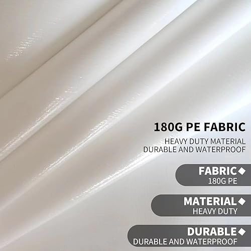 Miniatura 19 de Toldo de repuesto de 10 x 20 pies, color gris, para automóvil, garaje, refugio, fiesta, tienda de campaña, lona con cuerdas elásticas de bolas