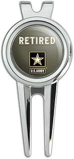 GRAPHICS & MORE U.S. Army Retired Logo Golf Divot Repair Tool and Ball Marker