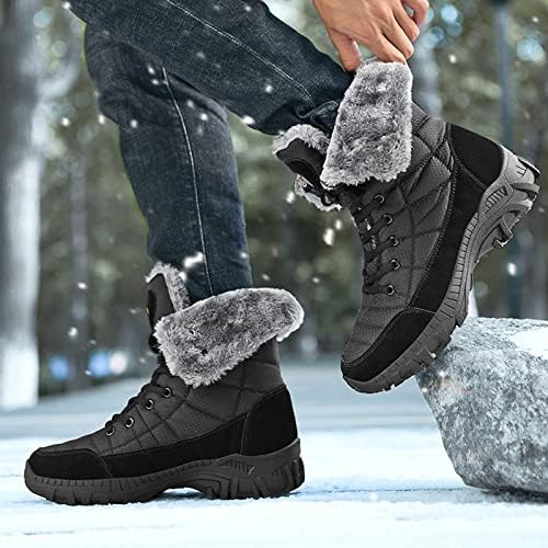 CHDDHX Winterlaarzen voor heren, waterdicht, warm, gevoerd